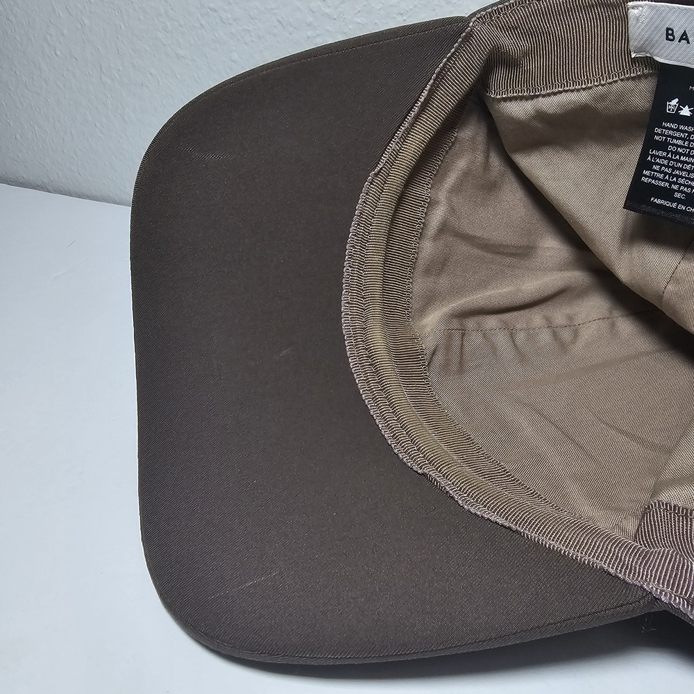 Babaton Aritzia Womens Brown Premier Crest Baseball Cap Hat One Size Adjustable - Picture 10 of 11